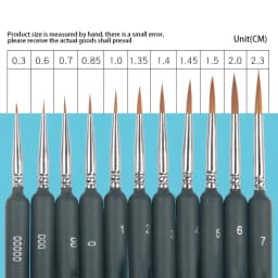 11/22pcs Miniature Hook Line Pen Art Detail Paint Brushes Set Nylon Hair Painting Brushes for Gouache Watercolor Oil Face Nail