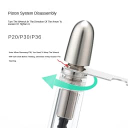 Metal Sliver Removing Tools Wrench for Asvine P20 P36 P30 P50 V169 Piston and Vacuum Fountain Pens School Office Stationery