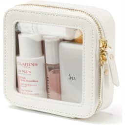 Small Cosmetic Bag for Purse Mini Makeup for Cute Clear Pouch Travel Organizer Case for Toiletry Waterproof Square Pouch Zipper