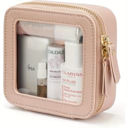 Small Cosmetic Bag for Purse Mini Makeup for Cute Clear Pouch Travel Organizer Case for Toiletry Waterproof Square Pouch Zipper