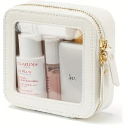 Small Cosmetic Bag for Purse Mini Makeup for Cute Clear Pouch Travel Organizer Case for Toiletry Waterproof Square Pouch Zipper