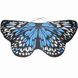 Colorful Butterfly Wings Shawl Poncho Scarf Ladies Fairy Cosplay Performance Accessories Shawl