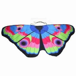 Colorful Butterfly Wings Shawl Poncho Scarf Ladies Fairy Cosplay Performance Accessories Shawl