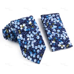 Novelty Floral Cotton Mens Casual Tie Set Fit Wedding Party Green Pink Blue Necktie Pocket Square Romantic Gravata Accessory