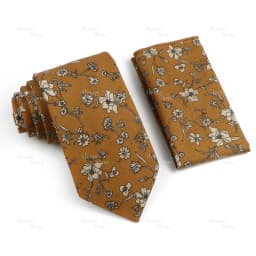 Novelty Floral Cotton Mens Casual Tie Set Fit Wedding Party Green Pink Blue Necktie Pocket Square Romantic Gravata Accessory