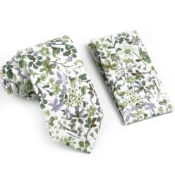 Novelty Floral Cotton Mens Casual Tie Set Fit Wedding Party Green Pink Blue Necktie Pocket Square Romantic Gravata Accessory