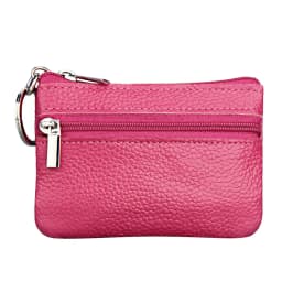 Women'S Small Change Money Bags Pocket Wallets With Key Ring Portable Functional Pouch Zipper Card Wallet Pu Coin Purses