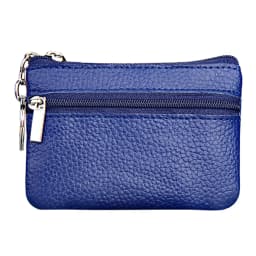 Women'S Small Change Money Bags Pocket Wallets With Key Ring Portable Functional Pouch Zipper Card Wallet Pu Coin Purses