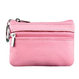 Women'S Small Change Money Bags Pocket Wallets With Key Ring Portable Functional Pouch Zipper Card Wallet Pu Coin Purses