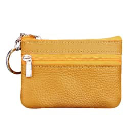 Women'S Small Change Money Bags Pocket Wallets With Key Ring Portable Functional Pouch Zipper Card Wallet Pu Coin Purses