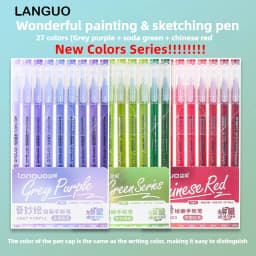 Languo 198/6 PCS Drawing Highlighter Morandi Gel Pen Diary Scrapbook Painting DIY Gel Pen Office School Supplies Stationery