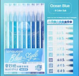 Languo 198/6 PCS Drawing Highlighter Morandi Gel Pen Diary Scrapbook Painting DIY Gel Pen Office School Supplies Stationery