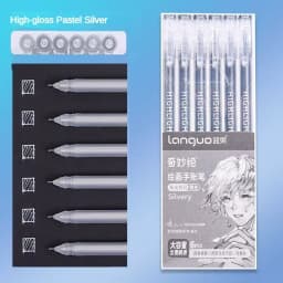 Languo 198/6 PCS Drawing Highlighter Morandi Gel Pen Diary Scrapbook Painting DIY Gel Pen Office School Supplies Stationery