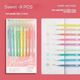 Languo 198/6 PCS Drawing Highlighter Morandi Gel Pen Diary Scrapbook Painting DIY Gel Pen Office School Supplies Stationery