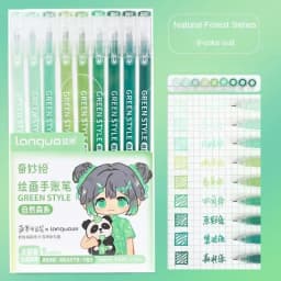 Languo 198/6 PCS Drawing Highlighter Morandi Gel Pen Diary Scrapbook Painting DIY Gel Pen Office School Supplies Stationery