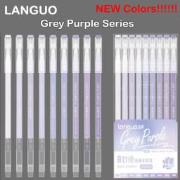 Languo 198/6 PCS Drawing Highlighter Morandi Gel Pen Diary Scrapbook Painting DIY Gel Pen Office School Supplies Stationery