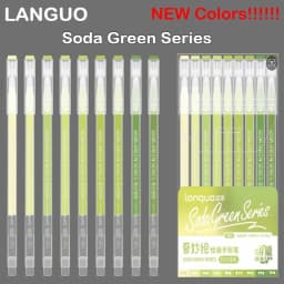 Languo 198/6 PCS Drawing Highlighter Morandi Gel Pen Diary Scrapbook Painting DIY Gel Pen Office School Supplies Stationery