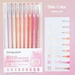 Languo 198/6 PCS Drawing Highlighter Morandi Gel Pen Diary Scrapbook Painting DIY Gel Pen Office School Supplies Stationery