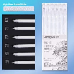 Languo 198/6 PCS Drawing Highlighter Morandi Gel Pen Diary Scrapbook Painting DIY Gel Pen Office School Supplies Stationery