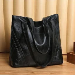 PU Zipper High Quality Women's Shoulder Bag 2024 Soft Faced Large Capacity Fashionable Commuting Women's Shoulder Bag
