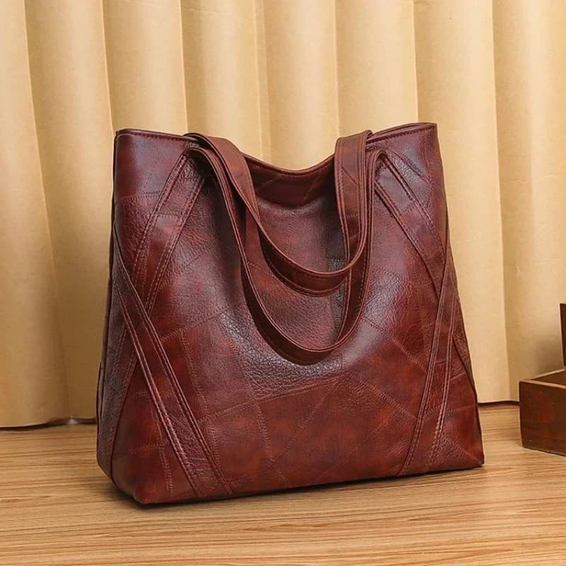 PU Zipper High Quality Women's Shoulder Bag 2024 Soft Faced Large Capacity Fashionable Commuting Women's Shoulder Bag