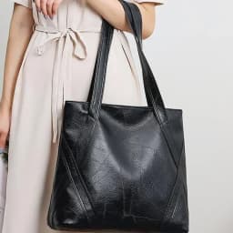 PU Zipper High Quality Women's Shoulder Bag 2024 Soft Faced Large Capacity Fashionable Commuting Women's Shoulder Bag