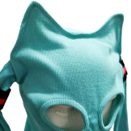 Funny Anime Cat Ear Knitted Face Mask Cosplay Cute Knitted Hats Halloween Party Costumes Accessory Funny Full Face Helmet