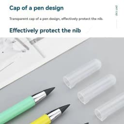 6 Pcs Infinity Pencil Inkless Forever Pencil Reusable Everlasting Pencil for Writing Drawing Stationary Office School Supplies