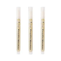 3Pcs/Set High-gloss Acrylic Markers Gold Silver White Painting Graffiti Pens, Waterproof Ink,Practical Portable Markers