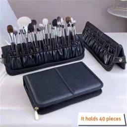 Women Foldable Makeup Brush Bag Organizer Female Travel Cosmetic Toiletry Case for Beauty Tools Wash Accessories Pouch