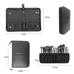 Women Foldable Makeup Brush Bag Organizer Female Travel Cosmetic Toiletry Case for Beauty Tools Wash Accessories Pouch