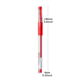 WQN-4/8/12pcs Gel Ink Pen Rollerball Pen Set Office Supplies Red Ink Color 0.5mm Ballpoint Pen Student School Stationery