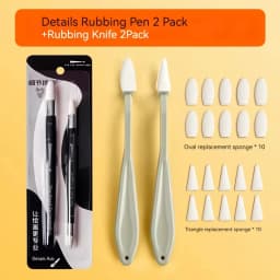 20Pcs set Art Sketch Wipe Knife Washable Brush Sponge Highlight Artist Correction Detail Eraser Pen Sketch Clean Tools Drawing