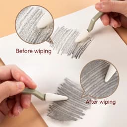20Pcs set Art Sketch Wipe Knife Washable Brush Sponge Highlight Artist Correction Detail Eraser Pen Sketch Clean Tools Drawing