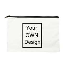 Personal Custom DIY Logo Make Up Pouch Student Pencil Makeup Bags Travel BagsCosmetic Case Toiletries Organizer Ladies Storage