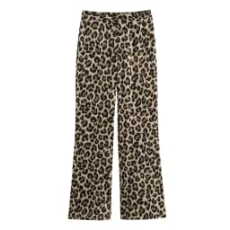 HXAO Vintage Leopard Pants Women High Waist Animal Print Baggy Pants Woman Streetwear Summer Wide Pants Retro Women's Trousers