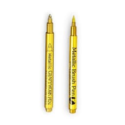 1/2Pc Brush Metallic Marker Pens Gold Silver Permanent Art Markers for Crafts Manga Scrapbooking Stationery School Art Supplies