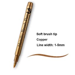 1/2Pc Brush Metallic Marker Pens Gold Silver Permanent Art Markers for Crafts Manga Scrapbooking Stationery School Art Supplies