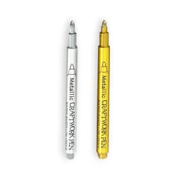 1/2Pc Brush Metallic Marker Pens Gold Silver Permanent Art Markers for Crafts Manga Scrapbooking Stationery School Art Supplies