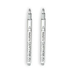 1/2Pc Brush Metallic Marker Pens Gold Silver Permanent Art Markers for Crafts Manga Scrapbooking Stationery School Art Supplies
