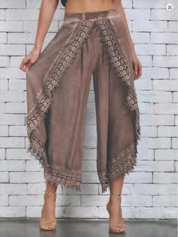 Women's Summer Lace Patchwork Pants Trendy Casual Comfortable Leggings Loose Bohemian Trousers