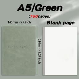 Super Thick Notebook (760pages) A5 Creativity Stationery Blank Notepads Pu cover School Office Supplies (Sketching and Graffiti)