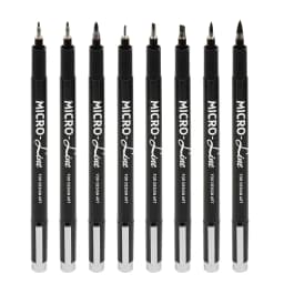 Hand Lettering Pens, Calligraphy Brush Pen, Pigment Liner Micron Pen Black Markers Set for Artist Sketch, Technical, Beginners