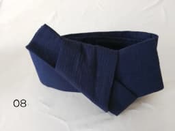 Cotton Navy Japanese Traditional Samurai Kimono For Men Yukata Bathing Robe Hekoobi Sauna Wear Homewear Belt Long Gown