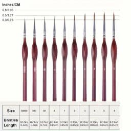 10/11/20/22Pcs Fine Detail Paint Brush Miniature Painting Brushes for Mini Paints Brush Set for Acrylic Watercolor Face Nail