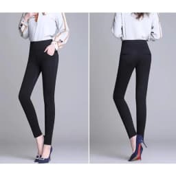 New S-6XL Micro Pants Trousers High Waist Large Size Stretch Tights Women High Waist Straight Pants Work Pants Trousers