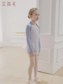 Girls' Ballet Tops Shrug Long Sleeves Dance Shirt Kids Cropped Dance Tops Clothes Modal Dance Coat Tops Ballet Dance Outfits
