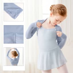 Girls' Ballet Tops Shrug Long Sleeves Dance Shirt Kids Cropped Dance Tops Clothes Modal Dance Coat Tops Ballet Dance Outfits