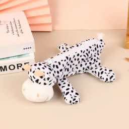 Cartoon Animal Pencil Case Lion Tiger Bear Plush Doll Pen Pouch Cosmetic Bag Desktop Storage Bag School Supplies Stationery Box
