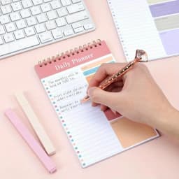 1PC Daily To Do List Notepad - 30 Laminated Sheets for Work, School, Fitness & Academic Goals Notebook - Perfect Back To School